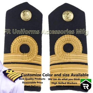 Commandant contre-amiral dentelle tissu épaulette épaulette insigne royal ligne aérienne régiment uniforme - Product Image 2