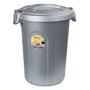Boîte de conservation alimentaire minimaliste Jerry Can (23L) avec couvercle à clip, en polypropylène moulé par injection, couleur argent, pour une conservation optimale de la fraîcheur - Product Image 1