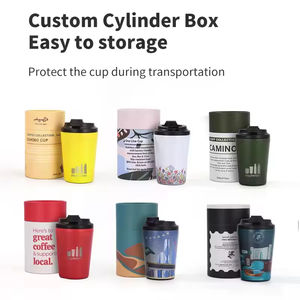 Boîte-cadeau de cylindre de voyage pour le stockage et le <span class=keywords><strong>transport</strong></span> pratiques des tasses à café de bureau - Product Image 5
