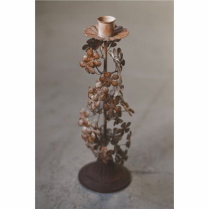 Porte-bougie en métal doré de luxe en forme de couronne de fleurs, centre de table pour Noël, mariage, décoration de table, vente en gros de porte-bougie en métal - Product Image 4