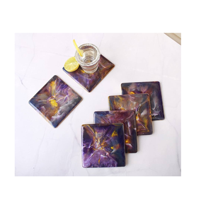 Dessous de verre en résine époxy écologique Meilleur design Dessous de verre de table de fête de restaurants haut sur un produit exigeant - Product Image 5