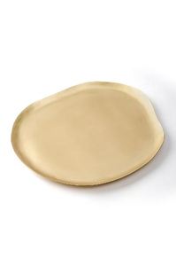 Venta caliente exportación calidad Metal oro Irregular plato a granel cantidad boda restaurante hecho en India - Product Image 6