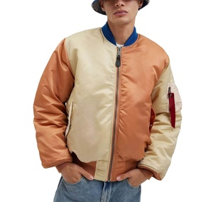 2025 <b>Men's</b> Casual Wear Bomber <b>Jacket</b> Zipper Closure Multi Colors Breathable Polyester Lining Professional <b>Flight</b> Bomber <b>Jacket</b> - Product Image 6