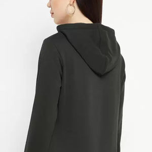 Vente chaude Nouveauté Hiver Sweat à capuche zippé grande taille pour femmes Polaire doux 100% coton Quantité en vrac - Product Image 5