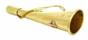 Alta calidad 6 ''antiguo náutico latón Bugle cuerno trompeta ancla mejor precio instrumento Musical para Scout exportación - Product Image 4