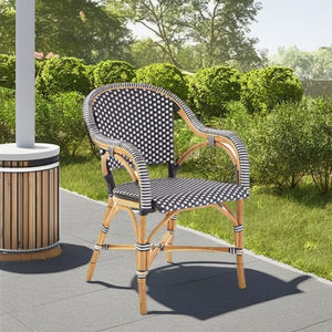 Chaise de salle à manger en rotin minimaliste durable et confortable pour une utilisation intérieure et extérieure dans les hôtels parcs villas appartements chambres à coucher fermes - Product Image 2