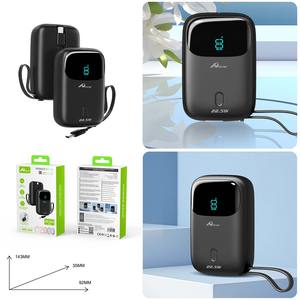 HOME DIGITALOME HPK-049 Portable 10000mAh Powerbank LED Display Charge rapide Type C Câble 22.5W Chargeur de téléphone Entrée USB - Product Image 6