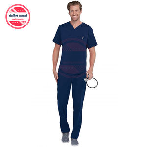 Uniforme médico de enfermería para hombre, uniforme de Hospital de alta calidad, conjunto de 2 piezas, Unisex - Product Image 1