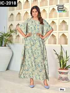 ชุดซาลคาเมซแบบดั้งเดิมพิมพ์ลาย Kurtis อินเดียเคอร์ติสสำหรับสวมใส่ในชีวิตประจำวันและแนวแฟนซีใหม่ล่าสุดขนาดฟรีไซส์ - Product Image 2