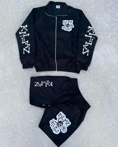 <b>Men's</b> <b>Shorts</b> Set Custom <b>Zip</b> up Jacket <b>Short</b> and Jacket Windbreaker Set Embroidery Logo Nylon Windbreaker <b>Shorts</b> Set - Product Image 3