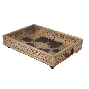 Bandeja de Servicio de Metal con Acabado Brillante para Decoración de Mesa, Producto Más Vendido, Forma Personalizada, Bandeja para Servir Dulces o Alimentos - Product Image 5