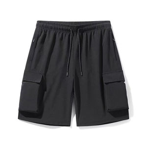 2025 hommes ample Cargo Shorts nouvel été solide motif pantalons décontractés Anti-rides cinq poches conception - Product Image 3