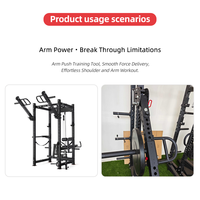 Équipement d'exercice de musculation Rangées de gymnastique Pousse 3 "X 3" Power Rack Bras de levier réglables Bras de brouilleur