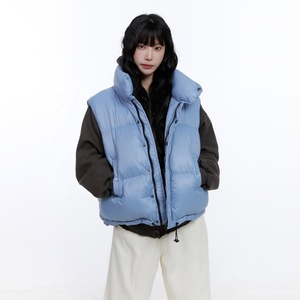 Chaleco bombardero acolchado aislado elegante protección contra el frío urbano ligero transpirable a prueba de viento para uso diario - Product Image 1