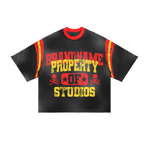 Conjunto Deportivo de Dos Piezas para Hombre 2025, 100% Algodón Transpirable, Estilo Urbano Moderno, Camiseta de Manga Corta Estampada + Verano - Product Image 2