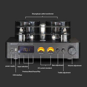 เครื่องขยายเสียงหลอดสุญญากาศไฮไฟไร้สายบลูทูธ 110V 220V 200W*2 กำลังขับสูง สำหรับฟังเพลงในบ้าน - Product Image 3