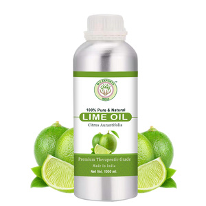Aceite esencial de Lima natural pura 100%, venta al por mayor, suministro a granel, aceite de Citrus aurantifolia de grado terapéutico - Product Image 1