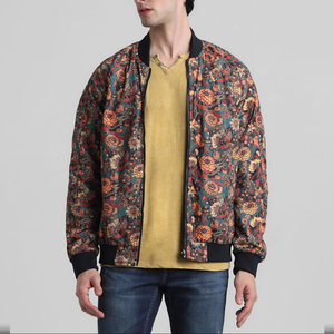 Chaqueta de bombardero informal resistente al agua ligera para hombre para primavera otoño diseño de patrón geométrico nueva llegada chaqueta de bombardero Unisex - Product Image 2