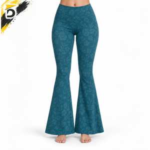 High Quality Bell Bottom <b>Legging</b> Provides Flexible Material Comfortable Construction And <b>Flared</b> Shape For Casual Active - Product Image 1