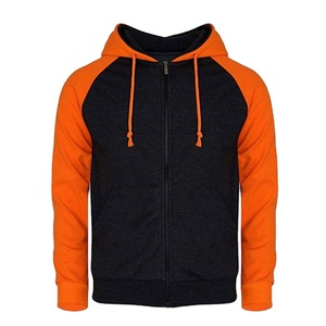 Men's Zipper Hoodies Solid Color 100% Cotton Fleece Regular Fit Winter Casual Front OEM Service 500 Grams Streetwear - Product Image 1