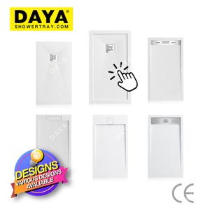 Khay Nhựa Đựng Vòi Hoa Sen, Khay Tắm Bằng Đá Cẩm Thạch Polymarble Chống Trượt - Product Image 6