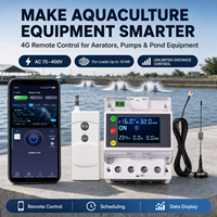Équipement d'aquaculture 4G, télécommande AC 75-400V jusqu'à 10kW, commutateur via application mobile pour aérateurs et pompes HT-2401G