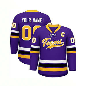 Custom High Quality Ice Hockey Uniform Jersey Hockey Sublimation Team Professional Training Hockey Jersey - Product Image 5