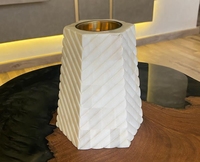 Ensemble de brûleurs à bakhoor magnétiques en os incrusté faits à la main, écologiques, pour encens indien, parfum aromatique, toutes saisons, Artisanat Emporique