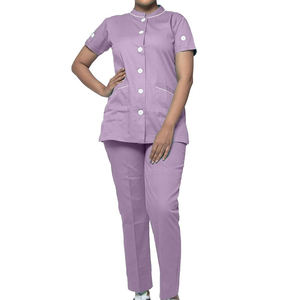 Venta caliente OEM Hospital de manga corta Enfermera Fig Scrubs Uniformes Conjuntos Personalizado Scrubs Traje Hospital Uniformes Médico Enfermería Scrub - Product Image 1