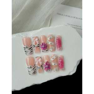 Uñas Postizas con Diseño Floral Fantasy para Mujer - Product Image 1