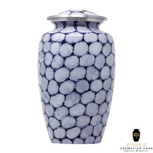 โกศบรรจุอัฐิรูปทรงกล่อง สีฟ้าอ่อน ลายสลักแบบซีดจาง ความจุ 220 คิวบิกอินช์ เป็นมิตรกับสิ่งแวดล้อมและทนทาน - Product Image 2