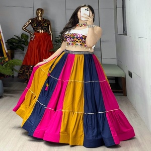 Rayón especial Navratri étnico de alta calidad con Gamthi Work Lehenga Choli mujer fabricante de moda de la India - Product Image 1