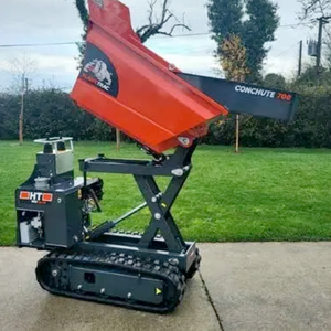 Minidumper multifuncional sobre orugas para construcción, minitransportador, camión volquete, minidumper sobre orugas en venta - Product Image 6