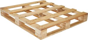 Palettes en bois de qualité industrielle, en bois dur, pour l'expédition, durables, réutilisables, empilables, faciles à manipuler, palettes de sol commerciales - Product Image 2