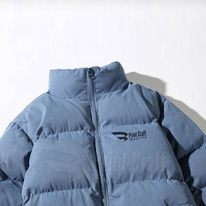 Service OEM Veste à bulles de haute qualité pour hommes Col montant Stylisée Style de rue Hiver Personnalisable Logo Design Lettre - Product Image 3