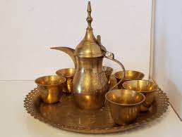 Cafetière arabe en laiton de qualité supérieure, vente en gros, cafetière arabe dellah avec Long bec, nouveau Design Br - Product Image 5