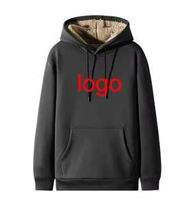 Sudadera de talla grande para hombre, sudaderas con capucha, Jersey, sudaderas con capucha de lana, sudaderas con capucha en blanco de gran tamaño, logotipo personalizado básico, mezcla de algodón - Product Image 6