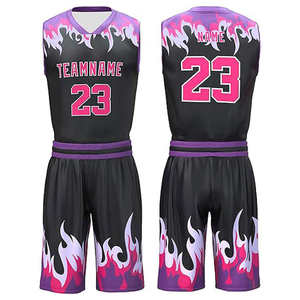 Uniforme de basket-ball professionnel grande taille avec nom et numéro personnalisés, vêtements d'équipe respirants, haute qualité, prix compétitif - Product Image 6