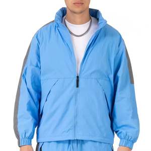 Chaqueta Cortavientos Bordada de Satén para Hombre, Estilo Urbano, Secado Rápido, Personalizable OEM - Product Image 5