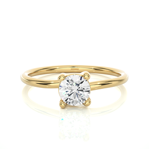 Bague de fiançailles et de mariage en or 18 carats et 14 carats avec pierres précieuses fines pour femmes, bague en moissanite pour femmes - Product Image 1