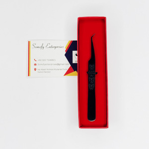 Professionnel personnalisé 45 degrés Bla Plasma couleur papillon poignée conception lisse poignée à la main durable pince à cils - Product Image 4