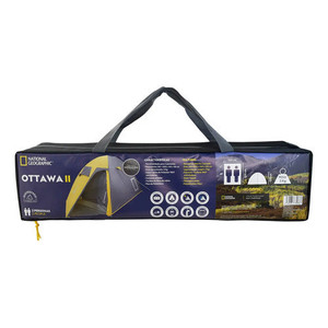 Carpa de Camping Nat Geo Ottawa II para 2 Personas, Gris con Amarillo - Product Image 6