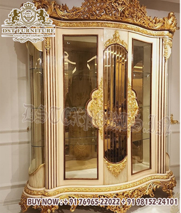 Muebles de Comedor Tallados de Lujo Estilo Rey, Juego de Comedor Dorado Hecho a Mano, Magnífico Juego de Mesa de Comedor de Lujo Estilo Rey - Product Image 3