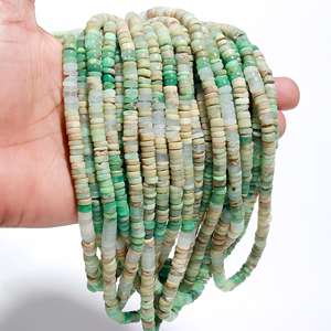 Perles de Chrysoprase Naturel Vert de Qualité AAA, Meilleures Ventes, 16 Pouces, 6mm-8mm, Teintées, Simples, pour la Fabrication de Bijoux et Artisanat - Product Image 2