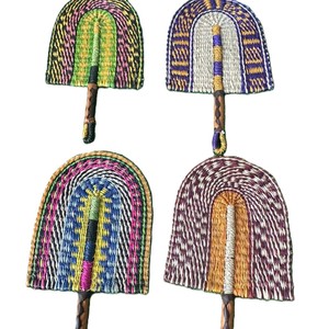 2025 Trend Natural Seagrass Handfan Vietnam artesanía ecológica para decoración y uso Natural Seagrass Handfan estándar de exportación - Product Image 4