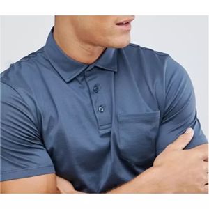 Dry Performance Polo para hombre Golf manga corta transpirable que absorbe la humedad tejido de punto última venta al por mayor de alta calidad - Product Image 5