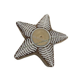 <b>Star</b> Shape Wooden Tea <b>Light</b> Holder for Diwali Party Events Anniversary and Wedding Table Decoration - Product Image 3