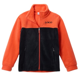 Sweat-shirt pour garçons avec design à blocs de couleur, logo personnalisé, prix d'usine bon marché pour les acheteurs en gros, fermeture éclair / col montant - Product Image 1
