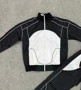 Conjunto Deportivo Personalizado de Talla Grande con Capucha, Chaqueta Cortavientos de Otoño, Chaqueta Deportiva para Hombre, Resistente al Viento, Ecológica, de Secado Rápido, Estampada - Product Image 2