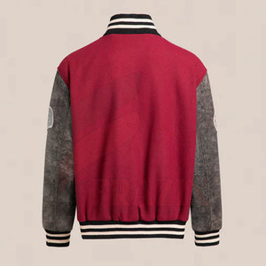 Chaqueta de Invierno para Hombre, Cómoda y Cálida, Estilo Letterman, Resistente al Viento, con Cuello Alto, Servicio OEM, Logotipo y Diseño Personalizados, Precio Razonable - Product Image 3